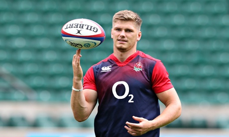England's Owen Farrell during the captain's run at Twickenham