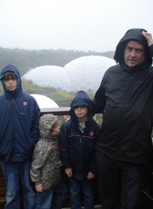 Family joy at the Eden Project.