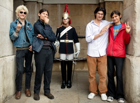 The Wolfpack from left, Eddie, Mukunda, Govinda and Narayana.