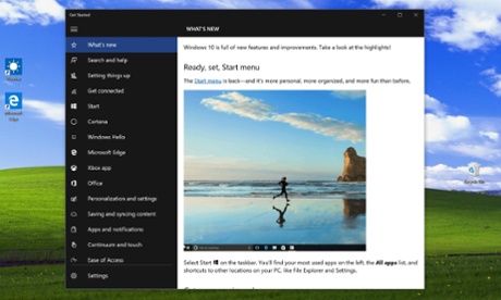 Windows 10 Get Started screenshot