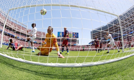Barcelona play Manchester United in a summer friendly in Santa Clara, California.