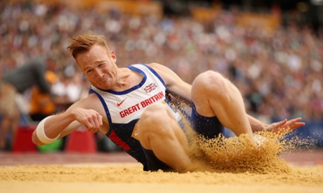 Greg Rutherford wants to keep the flag on his team vest.