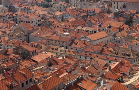 More roofs of Dubrovnik. A contrasting shot to the one above, but again creating a semi-abstract impression. A more traditional framing would have extended the horizon to include the city wall and the sea beyond (I did take one like that too – for the record) but the tight framing gives a better sense of the crowdedness of the town.