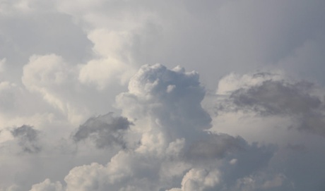 Cloudscape. On the same afternoon as the pylon shot above, there were dark and light clouds massing in another part of the sky. What is surprising is how quickly these formations change shape. Here the mix of tones and shapes caught my eye. Are the dark grey cloud galloping over those behind? Perhaps. Perhaps not. Even if you don't see that, I like the abstract quality of the picture.