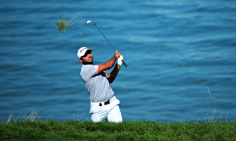 Jason Day on the fourth hole during the third round of the 2015 US PGA Championship