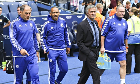 The Chelsea manager, José Mourinho