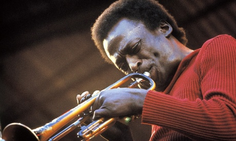 Photo of Miles DAVIS, performing live onstage at the Isle of Wight festival in the UK