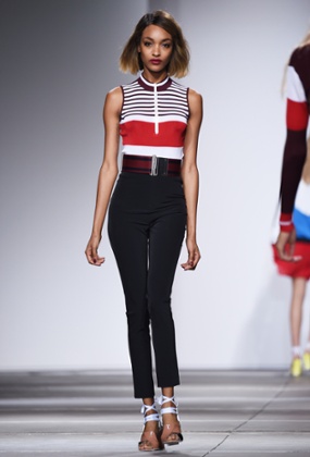 Jourdan Dunn on the catwalk in 2015.