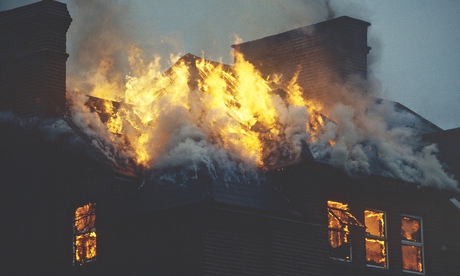 house on fire