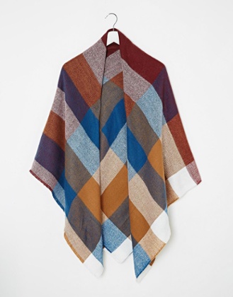 Oversized, 70s-inspired scarf from <a href=