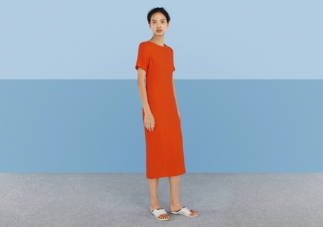 Berner orange dress, Finery.