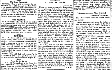 The Manchester Guardian, 27 August 1915.