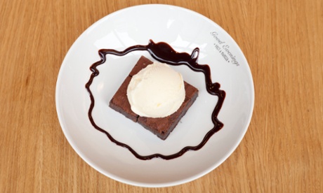 'Toothsome': the brownie with ice cream.