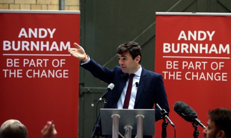 Labour leadership candidate Andy Burnham.