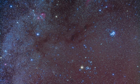23 Jan 2011 --- The Taurus region showing dark lanes of nebulosity