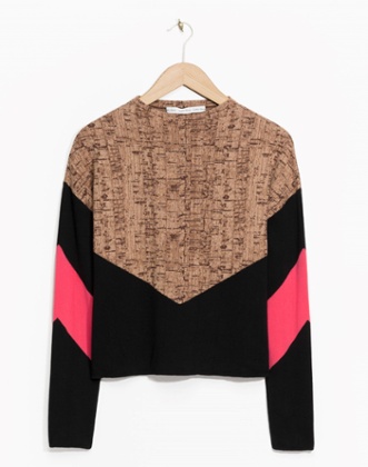 Cork oak print sweater, £45, & Other Stories