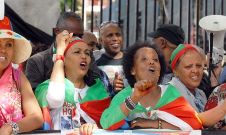 Eritrea UN report protest 