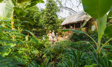 Exploring the botanical gardens, Eden Project, Cornwall.