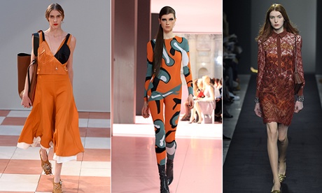 Orange on the catwalk