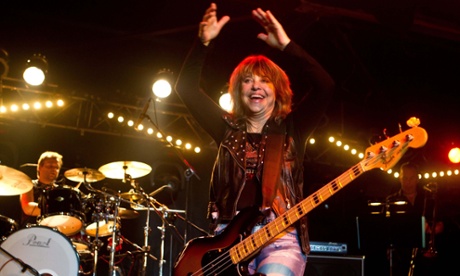 Suzi Quatro in concert in Moscow in 2011.