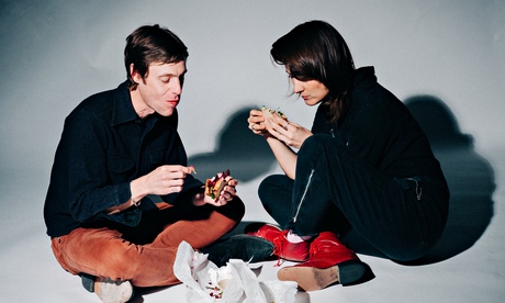 Tim Presley and Cate Le Bon, collaborating as Drinks.