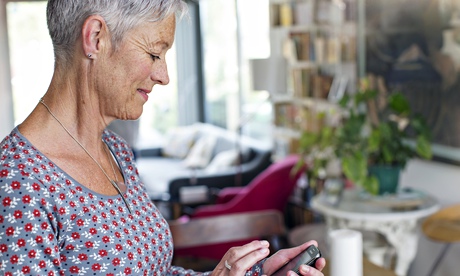 Woman using mobile phone