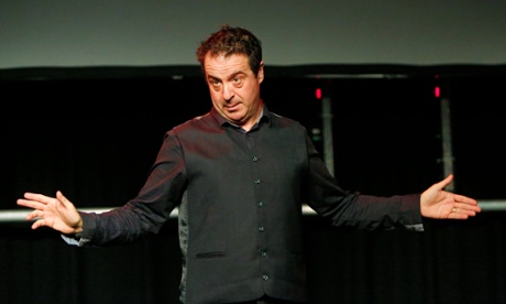 Mark Thomas performs Trespass at Summerhall at the Edinburgh festival.
