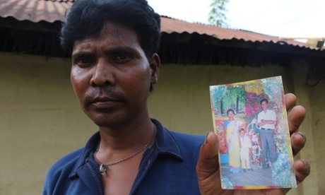 Photograph of man and family