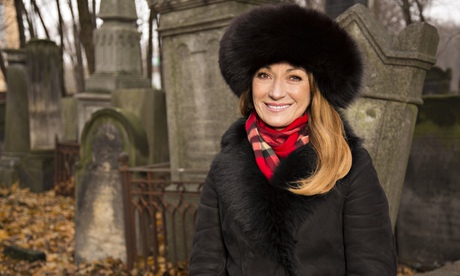 In Warsaw with babushka hat … Jane Seymour in Who Do You Think You Are?
