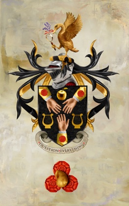 Heston Blumenthal coat of arms designed by Dave McKean.