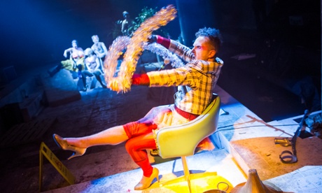 Seiriol Davies in Islands by Caroline Horton at the Bush theatre in January 2015.