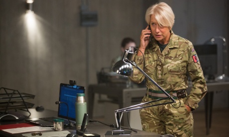 Queen of the sky ... Helen Mirren stars as Colonel Katherine Powell in Gavin Hood's tense thriller Eye in the Sky.