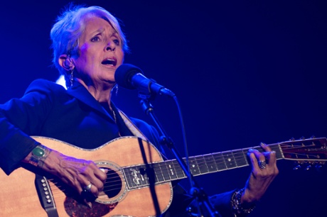 Joan Baez at the Cambridge folk festival.
