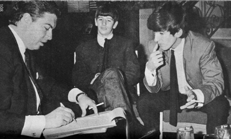 Peter Jones interviewing Ringo Starr and George Harrison