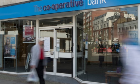 Customer passes Co-op Bank branch