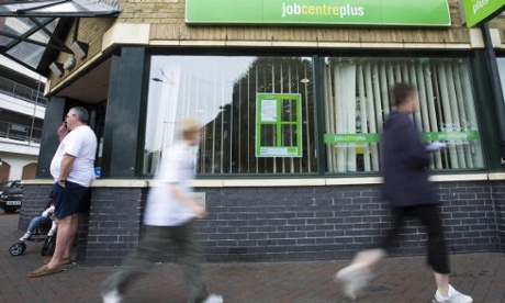 job seekers at jobcentre 
