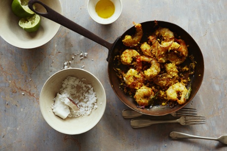 Keralan coconut prawns