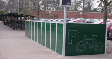 Park and pedal lockers in York