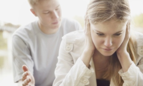 My girlfriend even threatened to kill herself when I didn't answer my phone (posed by models).