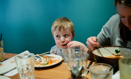 Just don’t give him ice cubes … the perils of taking kids to restaurants.