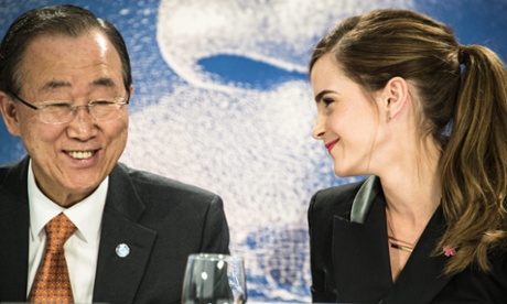 Ban Ki-moon and Emma Watson launch the HeForShe campaign