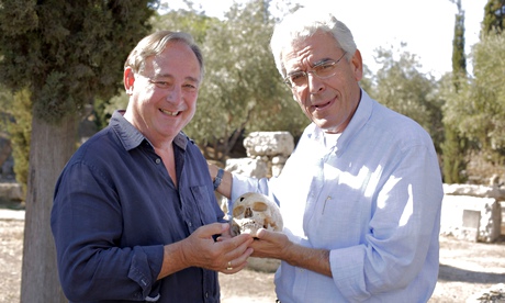 Enthusiastic … Andrew Wallace-Hadrill with Dr Manolis Papagrigorakis in Building The Ancient City: A
