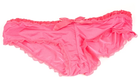 CWP0TX pink panties. Image shot 2012. Exact date unknown.pantiespinkunderwearlingerieclothingfemalewomen'sunderwearsiloisolatedcutout