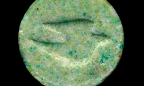 Back in the day ... An ecstasy tablet.