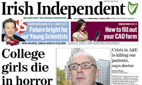 Irish Independent: sales were down just 2.5% year-on-year