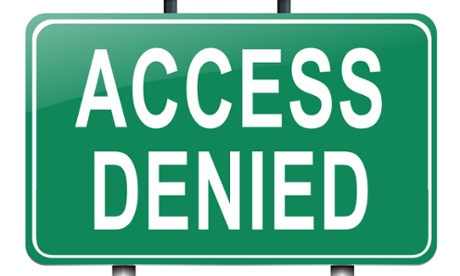 Access denied sign