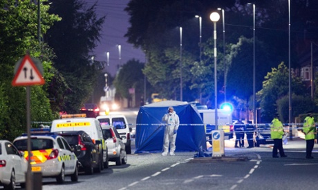 The scene of Paul Massey's fatal shooting.