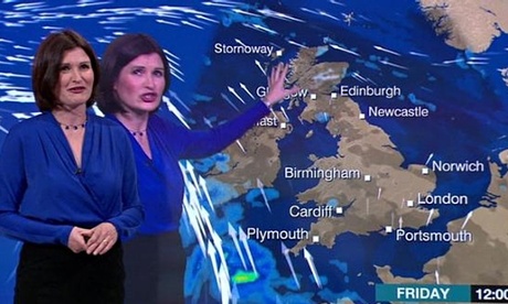 BBC News channel presenter Helen Willetts: double trouble. 