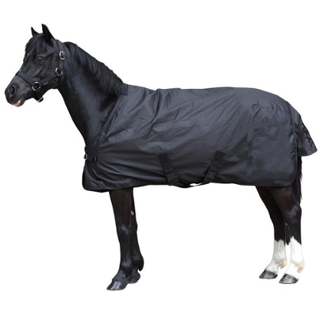 Navy pony jacket by Fouganza