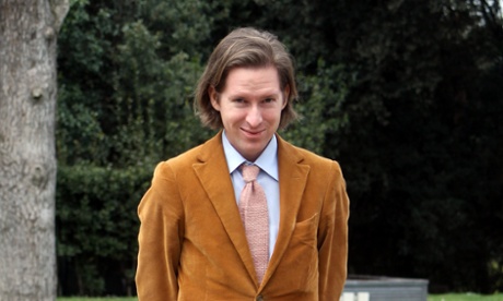 Wes Anderson and his trademark cord suit.